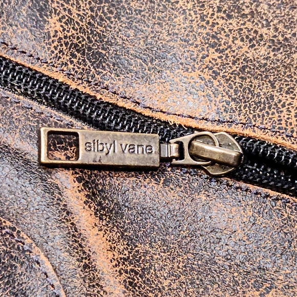 Sibyl Vane Distressed Leather Knee High Riding Boots Women 37 Equestrian Gaucho - Picture 6 of 15